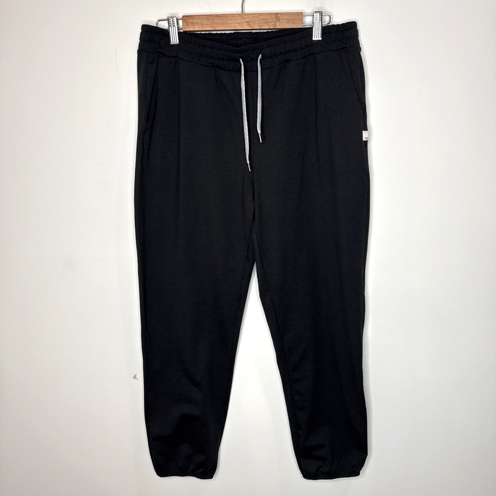 Vuori Black Track Joggers with Contrast Drawstring
